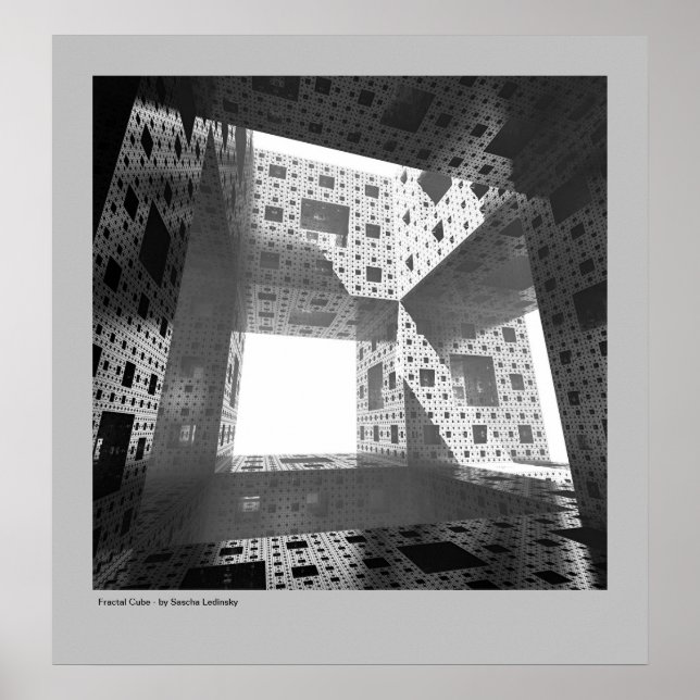 Póster Cubo fractal (Frente)