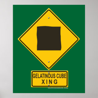 Póster Cubo gelatinoso XING