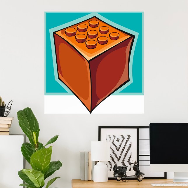 Póster Cubo marrón (Subido por el creador)