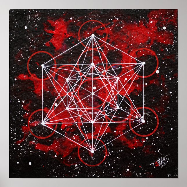 Póster Cubo Metatron (Frente)