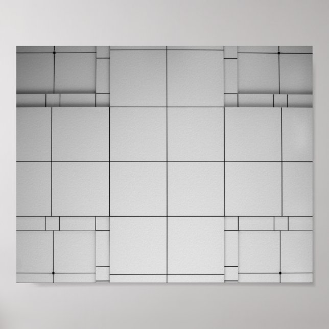 Póster Cubos abstractos (Frente)