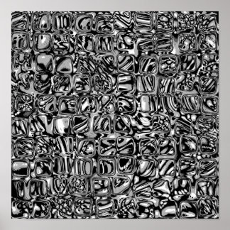 Póster Cubos Blanco Y Negro