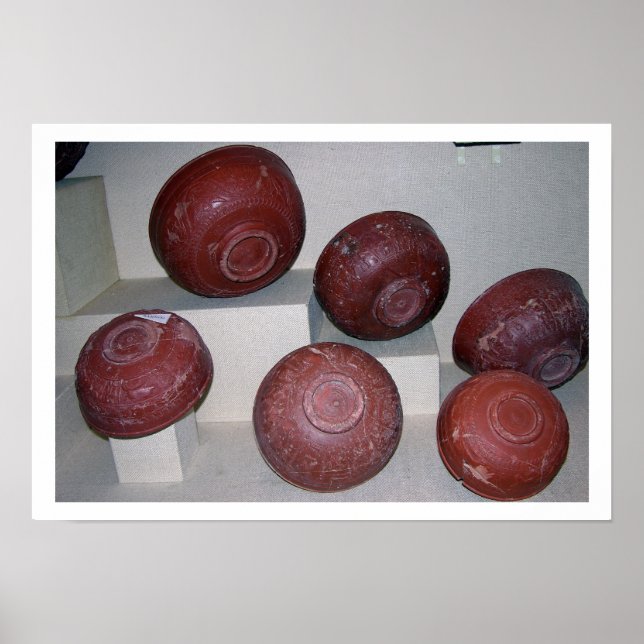 Póster Cubos de dragón, c.150 a.C. (cerámica) (Frente)