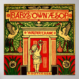 Póster CUBRIR La propia AEsop 1887 Walter Crane Small