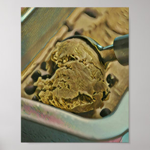 Póster Cuchara de helado