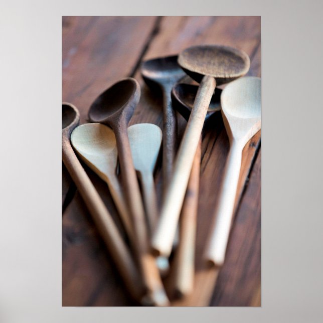 Póster Cucharas de cocina (Frente)