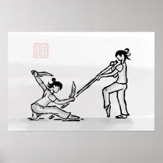 Póster cuchillo vs polo