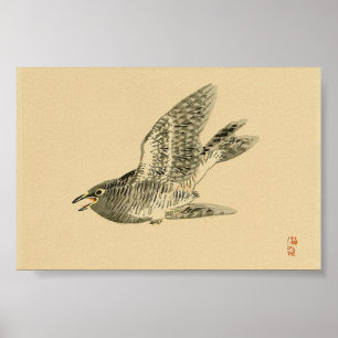 Póster Cuckoo (arte japonés) (de Kono Bairei)