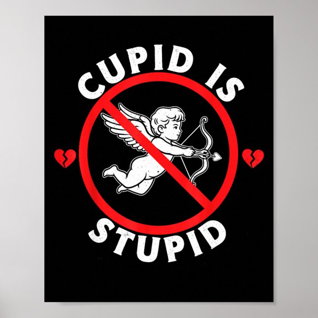 Póster Cud Is Stud Hate Valentines Anti Valentine Stud Cu (Frente)