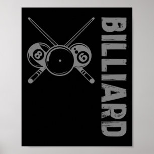 Póster Cue Sports Clic Billiards