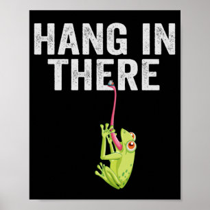 Póster Cuelga ahí un regalo divertido de Frog para el ama