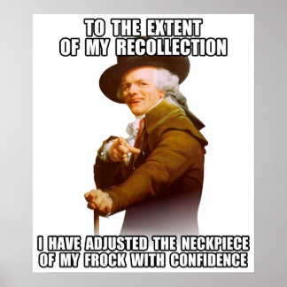 Póster Cuello de la pinza de rap de Joseph Ducreux