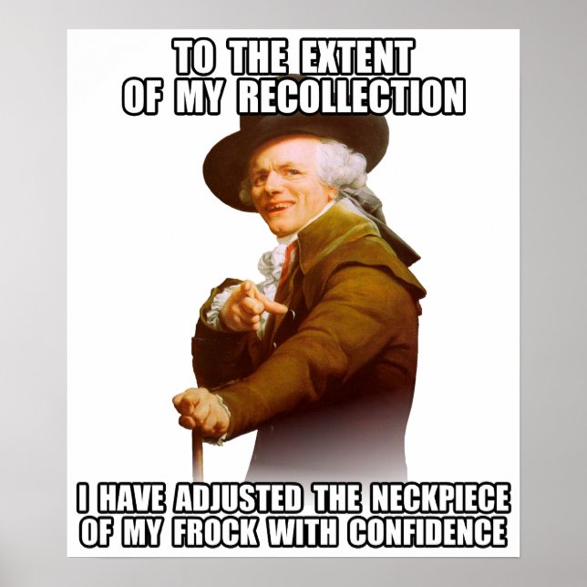 Póster Cuello de la pinza de rap de Joseph Ducreux (Frente)