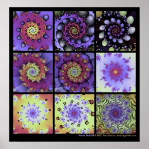 Póster Cuello fractal #8