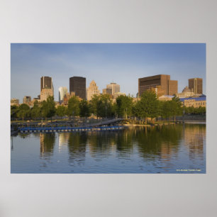 Póster Cuenca Bonsecours En El Puerto Viejo De Montreal