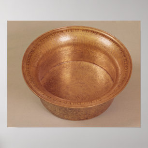 Póster Cuenca con motivos geométricos