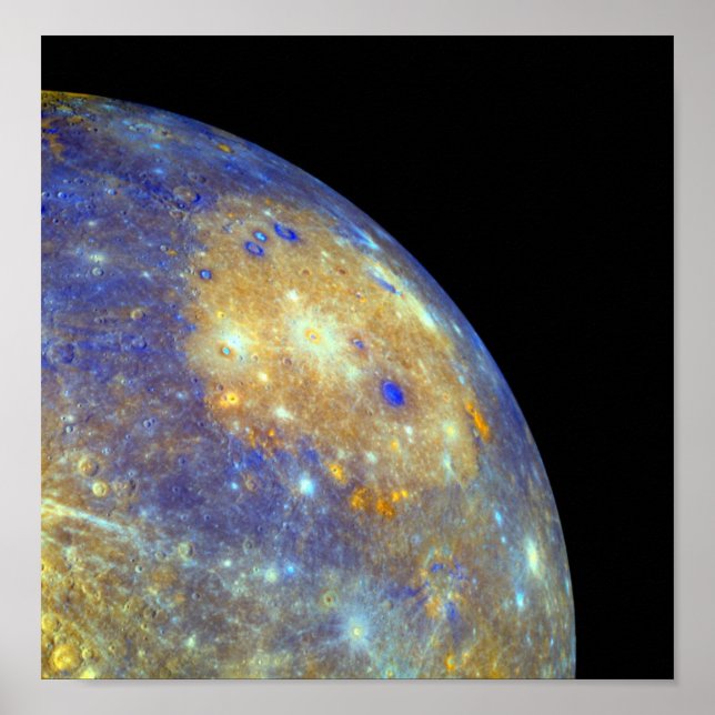Póster Cuenca de Caloris de Mercurio (Frente)