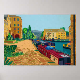 Póster Cuenca del Canal de Sowerby Bridge
