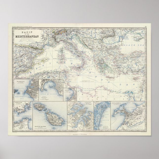 Póster Cuenca del Mediterráneo (Frente)