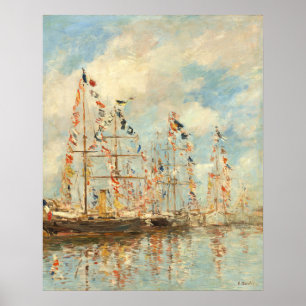 Póster Cuenca del yate - Eugène Boudin Bella Artes