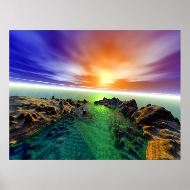 Póster Cuenca rocosa (Frente)