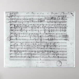 Póster Cuenta manuscrita para el 'DES mentido Sangers