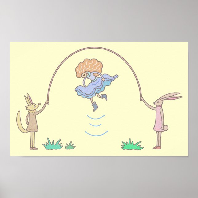 Póster Cuento de hadas como una cuerda de saltar. (Frente)