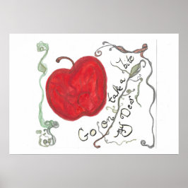 Póster Cuento de Hadas Manzana