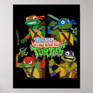 Póster Cuentos De Las Tortugas Ninja Mutantes nage Box Up