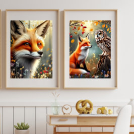 Póster Cuentos de Libritos de Luz Pequeño Maple 🦊 Zorro