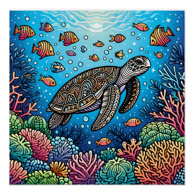Póster Cuentos de tortuga (Anverso)