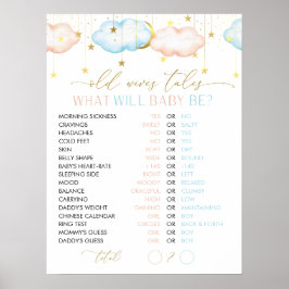 Póster Cuentos de viejas viejas, juego revelado de género