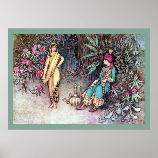 Póster Cuentos populares de Bengala ~ Bella Artes vintage (Frente)