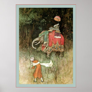 Póster Cuentos populares de Bengala ~ Bella Artes vintage
