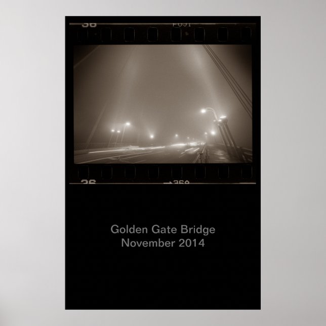 Póster Cuer Poster de Golden Gate Bridge en noviembre de  (Frente)
