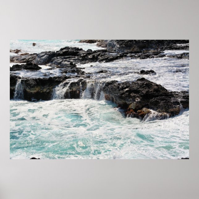 Póster Cuerno de deletreo en Kauai, Hawái (Frente)