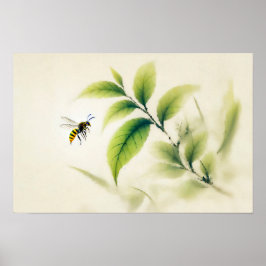 Póster Cuerno de tinta chino en Poster de sucursal