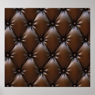Póster Cuero De Chocolate: Textura De Tejido De Lujo