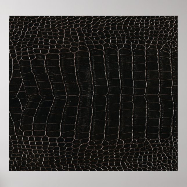 Póster Cuero de cocodrilo lujoso: textura textil. (Frente)