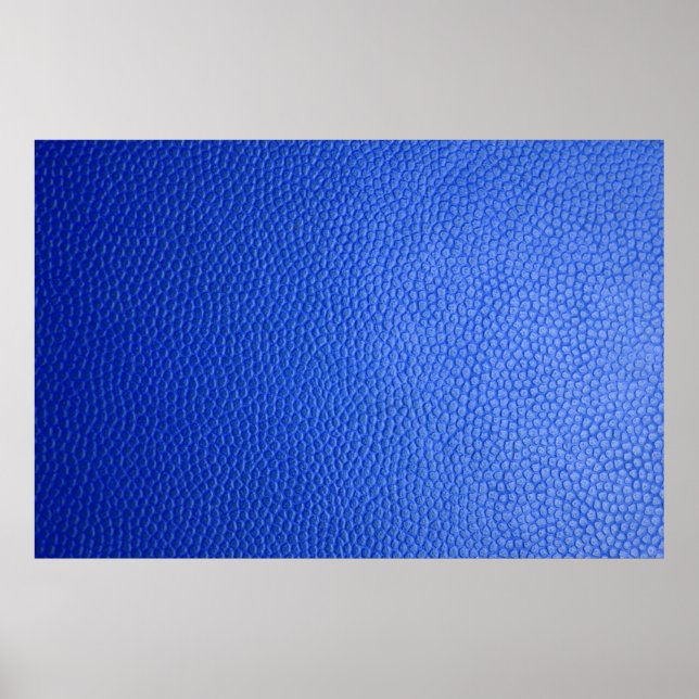 Póster Cuero de piel azul textura (Frente)