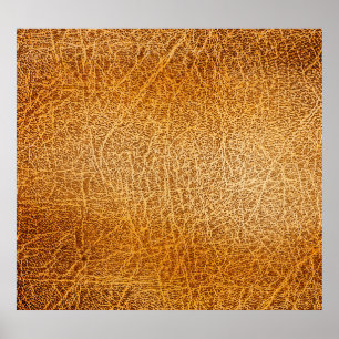 Póster Cuero marrón: se cierra textura detallada