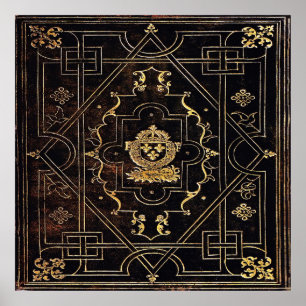 Póster Cuero y oro de la cosecha de otoño