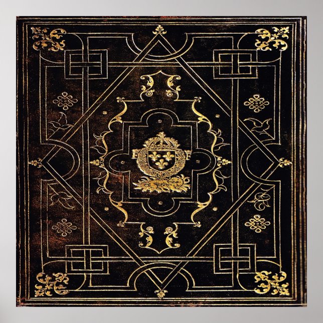 Póster Cuero y oro de la cosecha de otoño (Frente)