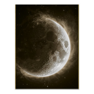 Póster Cuerpo Celeste l -- Arte de Pared de Luna