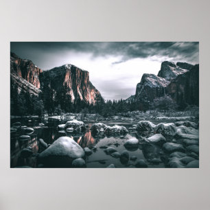 PÓSTER CUERPO DE AGUA Y MONTAÑAS