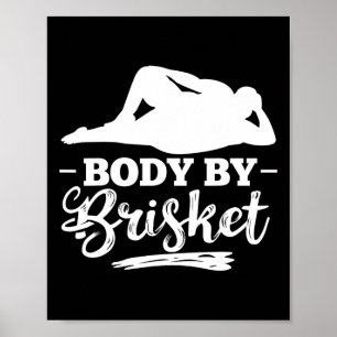 Póster Cuerpo De Brisket Smoker Brisket Burgers Brisket C