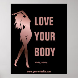 Póster Cuerpo de esculpimiento cuerpo contorneando la for