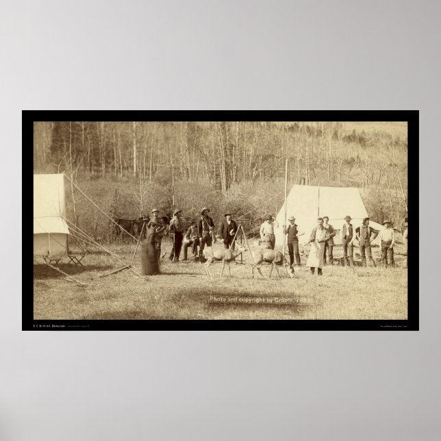 Póster Cuerpo de ingenieros frente a tiendas SD 1889 (Frente)