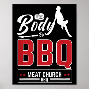 Póster Cuerpo De La Iglesia De La Carne De Bbq Para Una D