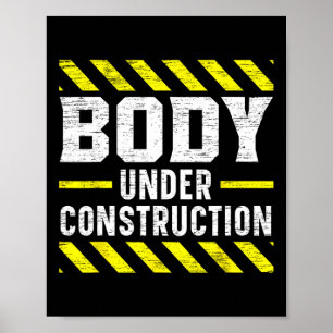 Póster Cuerpo en construcción Bodybuilding Bodyb
